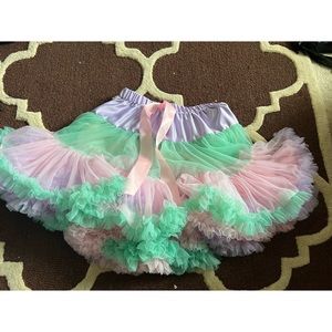 ruffle skirt pastel fluffy volume